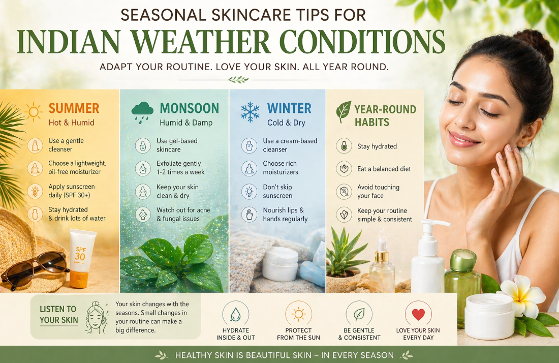 Seasonal Skincare Tips for Indian Weather Conditions