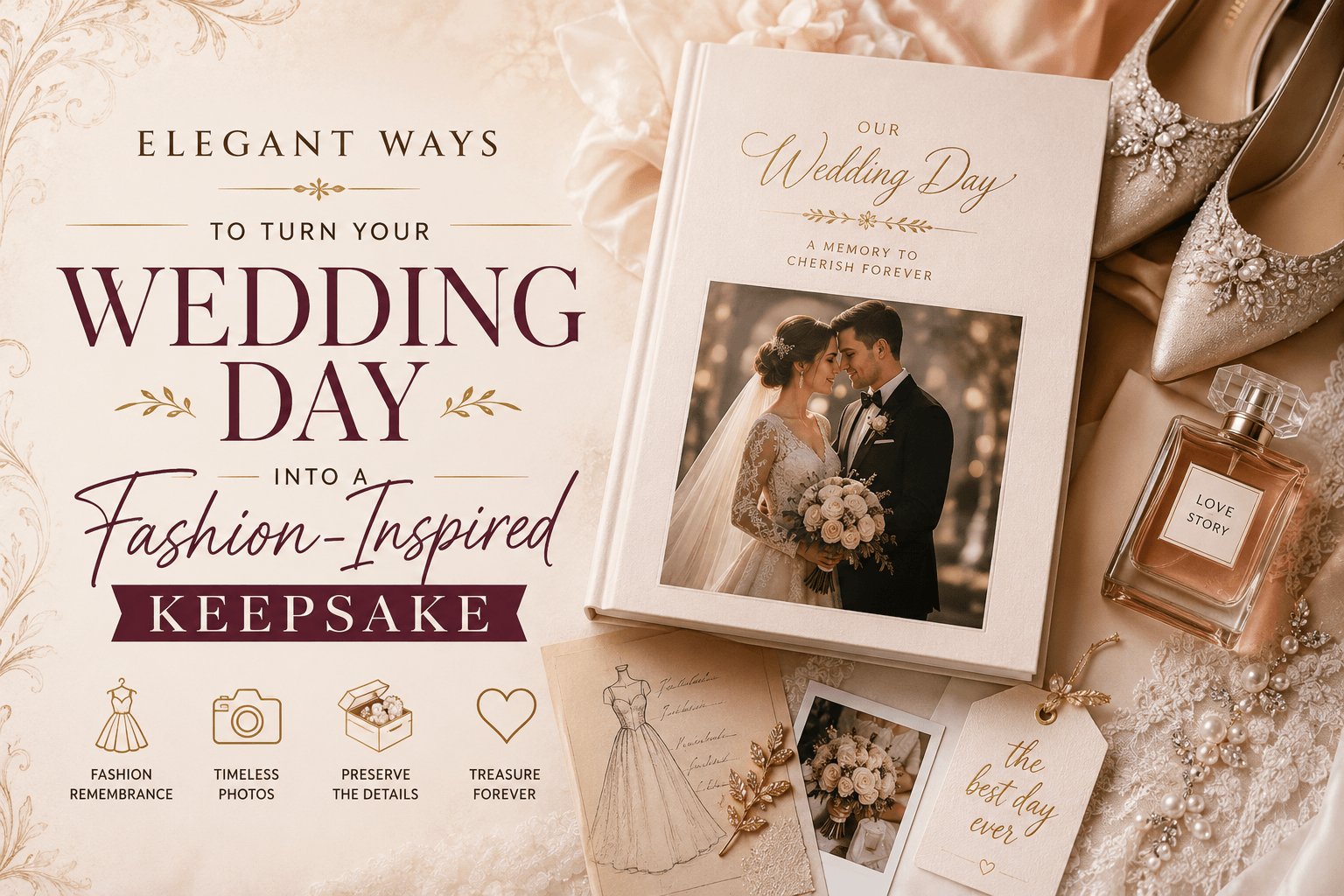 Elegant Ways to Turn Your Wedding Day Into a Fashion-Inspired Keepsake