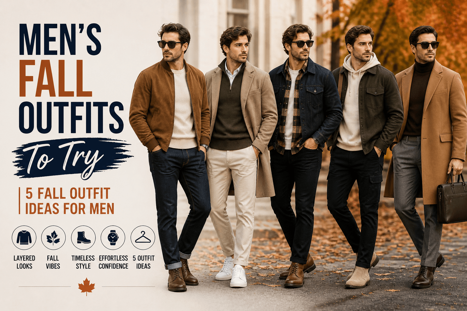 Men’s Fall Outfits To Try | 5 Fall Outfit Ideas For Men