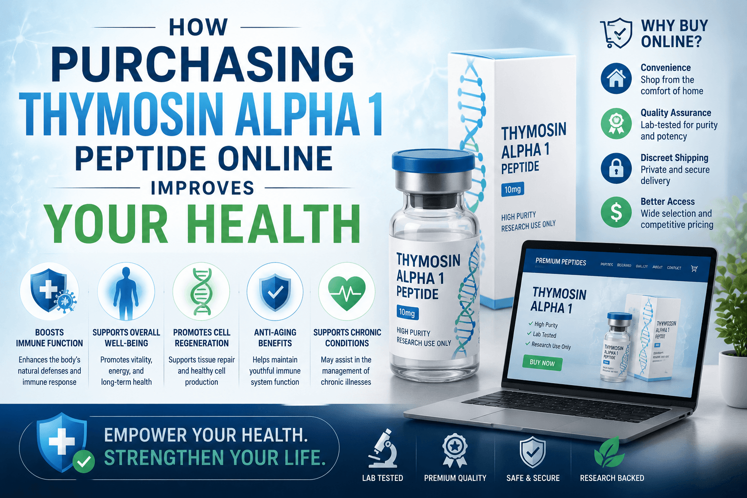 How Purchasing Thymosin Alpha 1 Peptide Online Improves Your Health