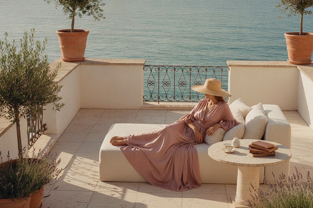 A slow morning on the Mediterranean coast