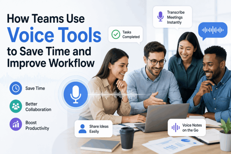 How Teams Use Voice Tools to Save Time and Improve Workflow