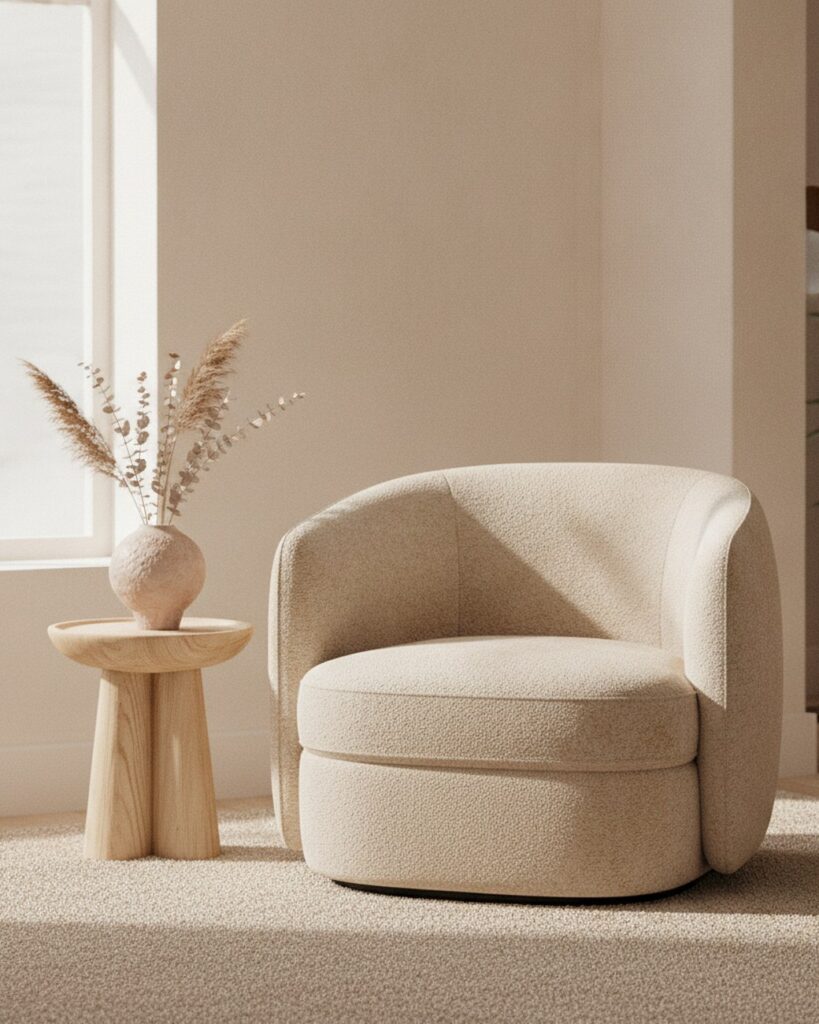 The Bouclé Accent Chair