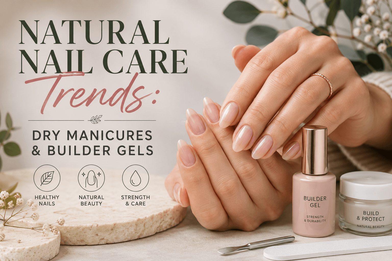 Natural Nail Care Trends: Dry Manicures & Builder Gels