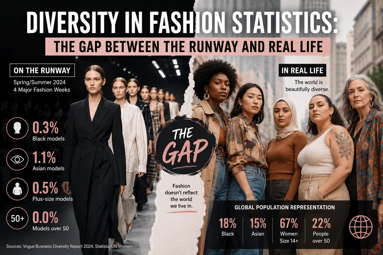 Diversity in Fashion Statistics: The Gap Between the Runway and Real Life