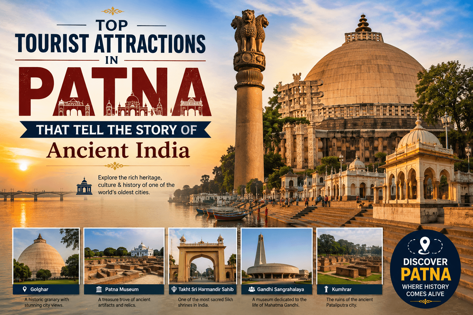 Top Tourist Attractions in Patna That Tell the Story of Ancient India