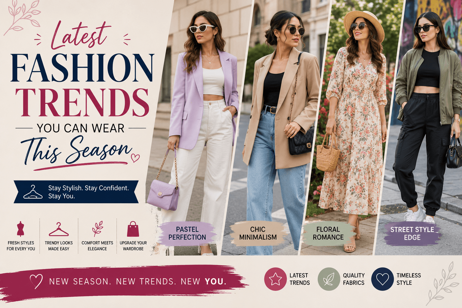 Latest Fashion Trends You Can Wear This Season