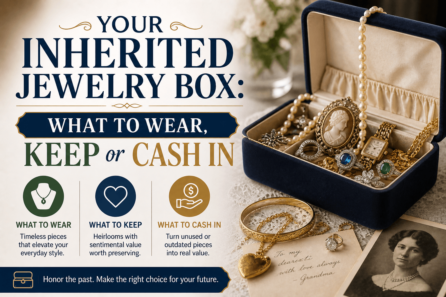 Your Inherited Jewelry Box: What to Wear, Keep or Cash In