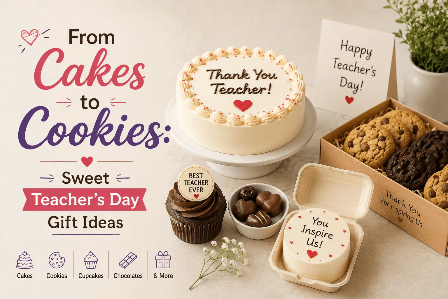 From Cakes to Cookies: Sweet Teacher’s Day Gift Ideas