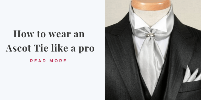 How to wear an Ascot Tie like a pro 